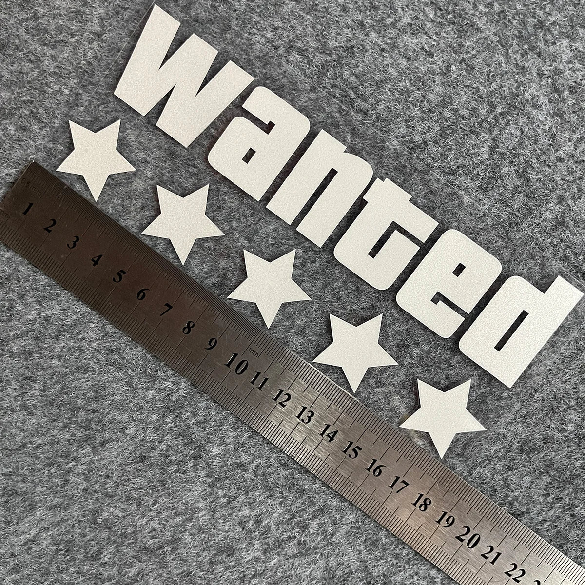WANTED Motorcycle Sticker Vinyl Waterproof Decal Adaptable Motorcycle / Body / Helmet Motorcycle Decoration Accessories