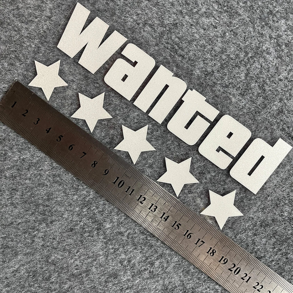 WANTED Motorcycle Sticker Vinyl Waterproof Decal Adaptable Motorcycle / Body / Helmet Motorcycle Decoration Accessories