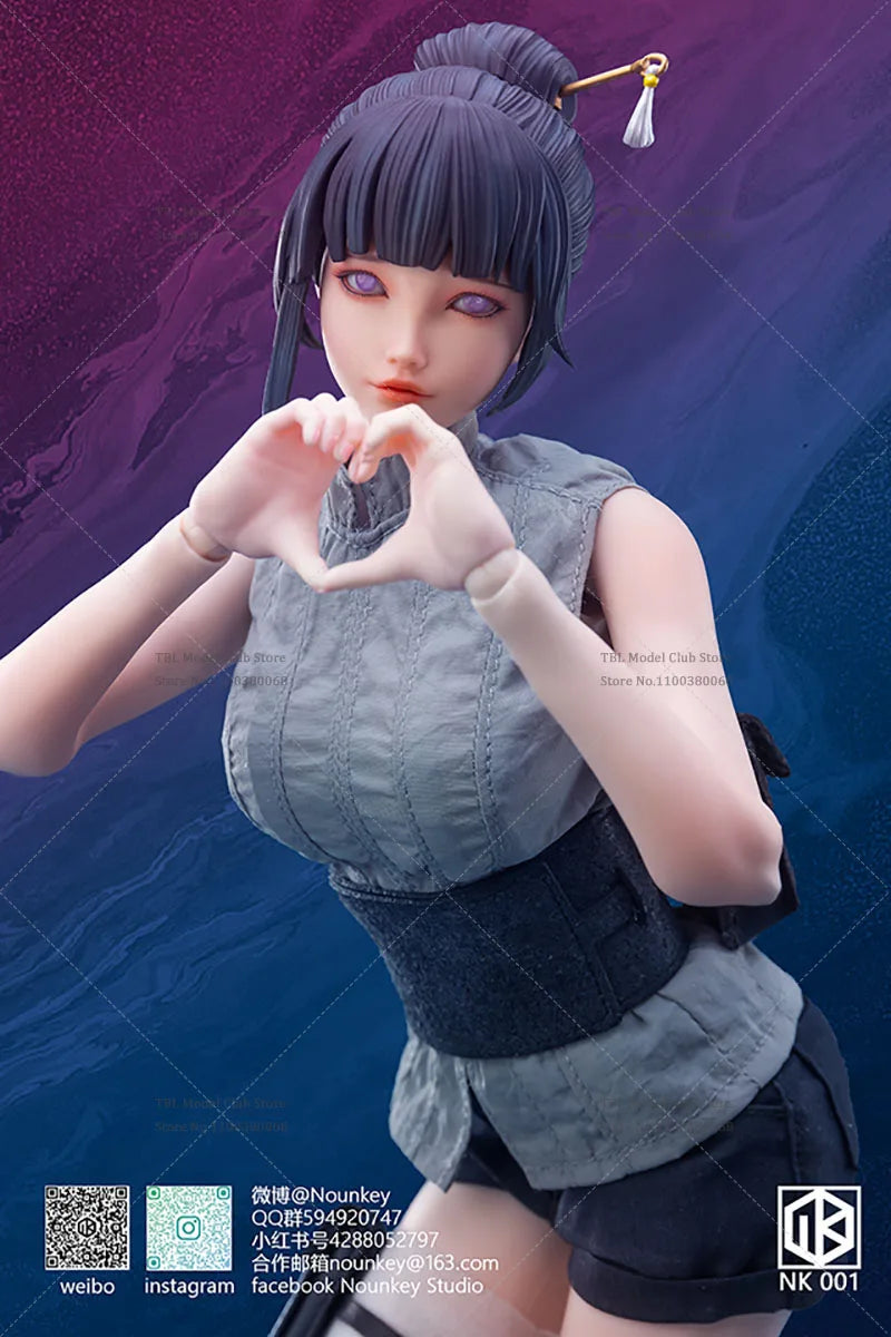 In Stock Nounkey Studio NK001 1/6 Scale Cosplay NARUTO Female Ninja Hyūga Hinata 12Inch Soldiers Action Figure Collection