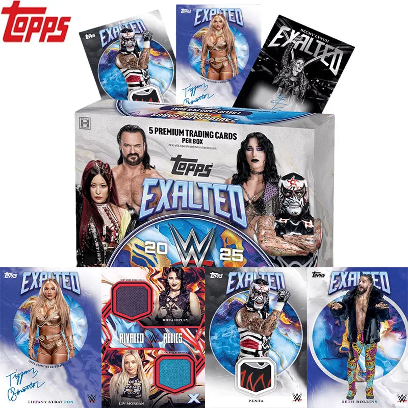 Genuine 2025 Topps WWE Exalted Superstar  Trading Cards Rare Parallel Collectible Sealed Blind Box Hobby Gifts