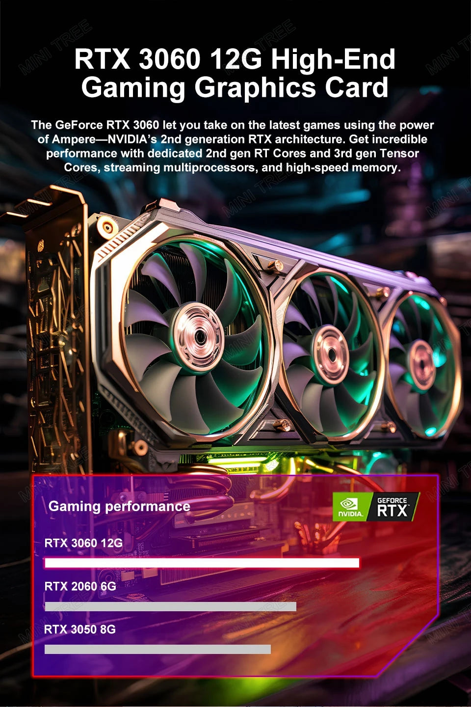 14th Intel Core i9 12900HX 14900HX 12650HX Gaming Mini PC NVIDIA GeForce RTX 4060 8G GDDR6 2xDDR5 NVME 3xHDMI2.0 USB-C Windows11