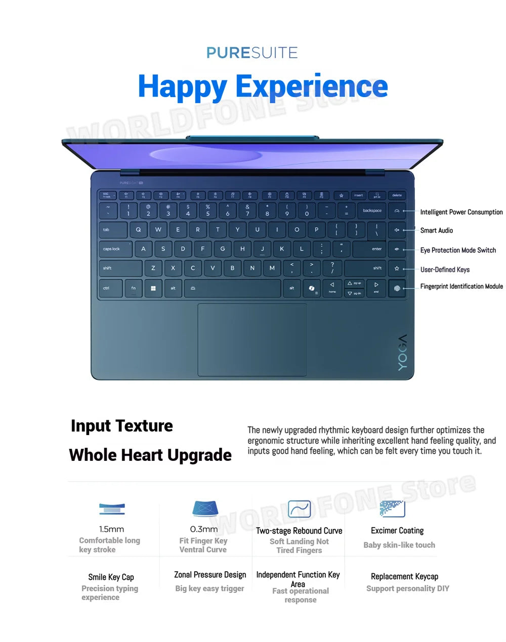 Original Lenovo Laptop YOGA Air X AI slim Notebook 2025 Core Ultra7 258V 4K Touch OLED Screen