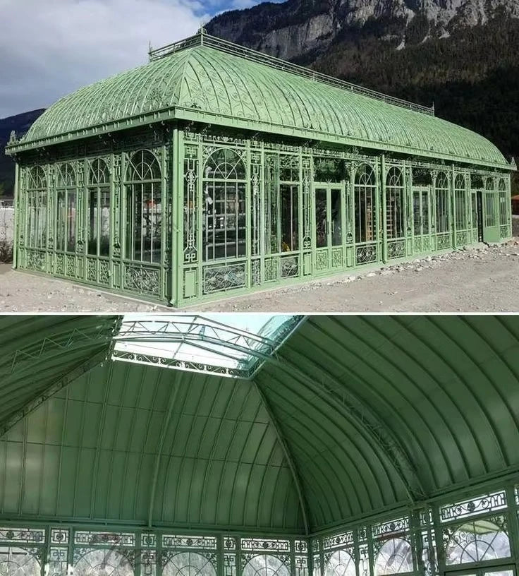 Garden Shade Room Environmentally Friendly Powder Coated Metal Sunroom Easy to Assemble with Steel Frame