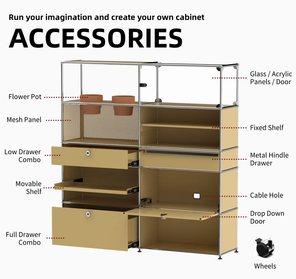 Hot-Seller | Minimalist Steel Storage Side Cabinet｜Slim Profile Flip Door Unit for Hallway | Flip-Top Cabinet for Living Room