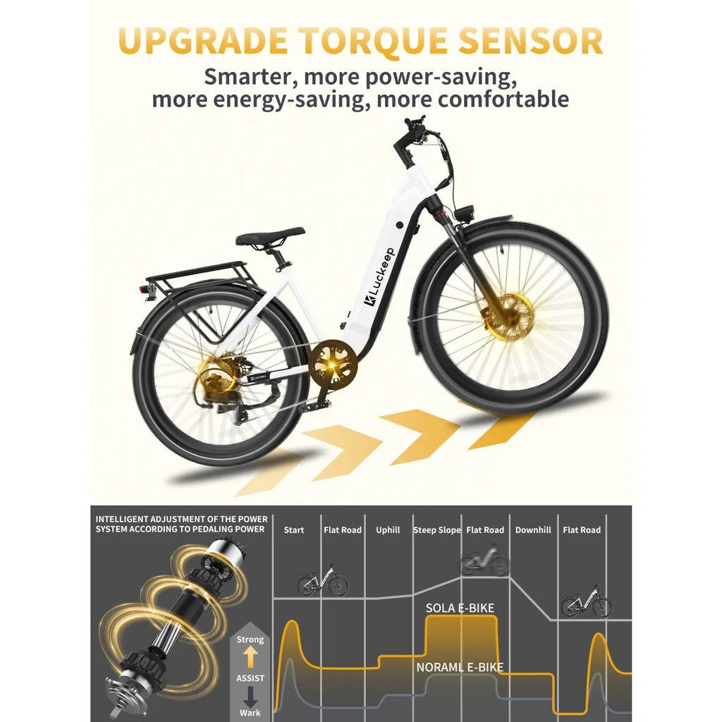Electric Bike 750W Motor 48V20AH Battery Smart APP Remote Control E-Bike 26*3.0-inch Tire Torque Sensor Aldult Electric Bicycle