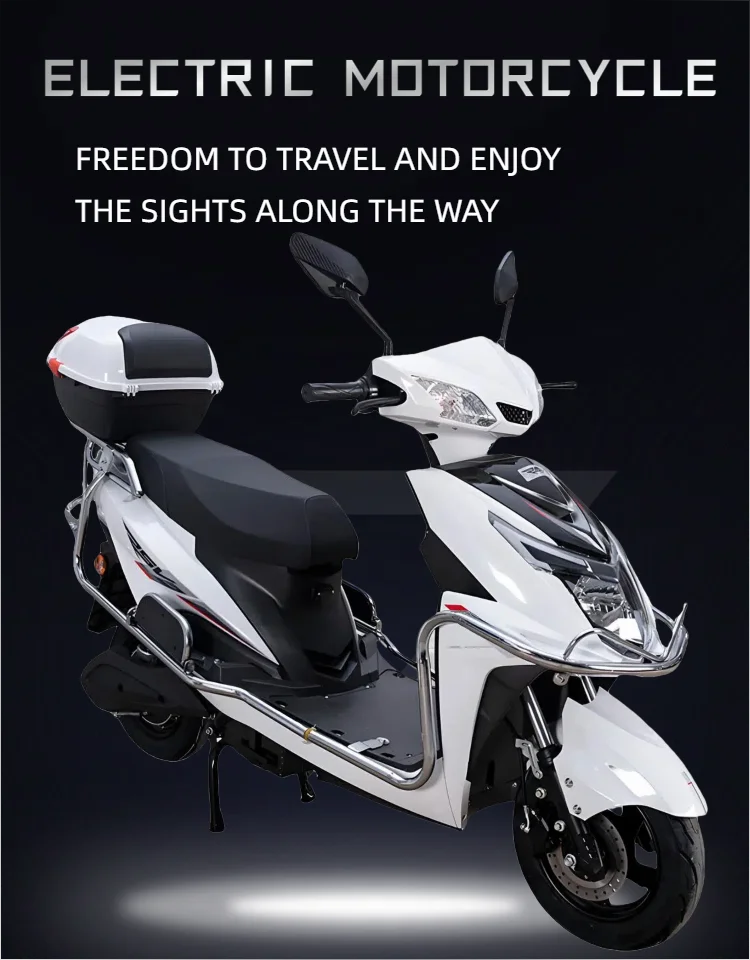 2025 Best Selling 60v Electric Motorcycle Scooter Long-Range Electric Bike for City Commuting and Leisure Riding