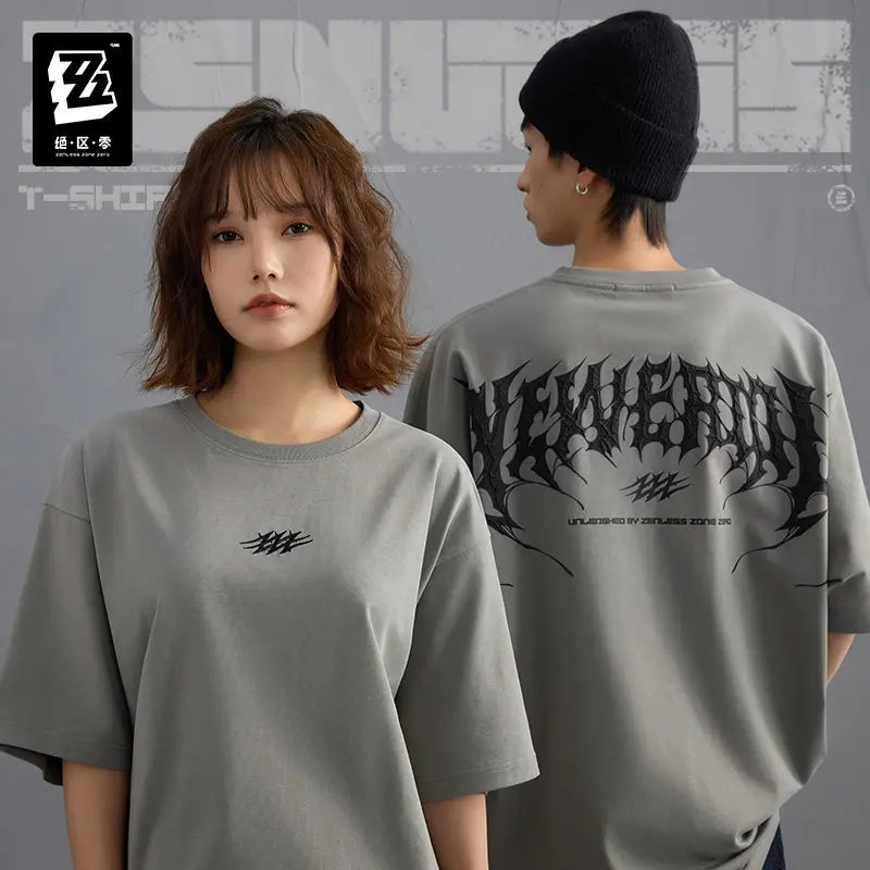 Pre-sale Official ZZZ 100% Cotton Short Sleeve T-shirt Zenless Zone Zero Casual Daily Wearing Women Men Anime Cosplay Tees