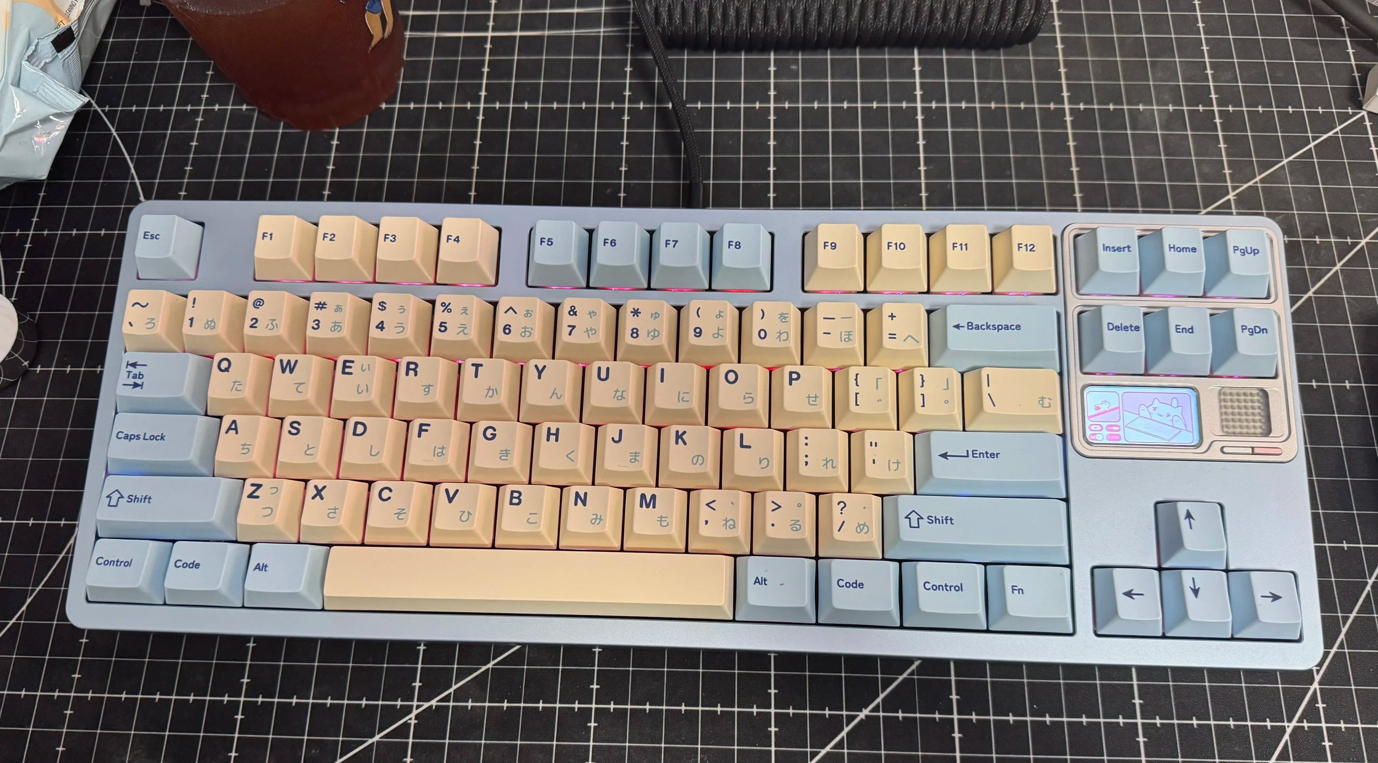 QK80 V2 Mk2 3Mode Mechanical Keyboard Kit with Screen Aluminium Material Case Wireless Wired DIY Customized Keyboard Game Office