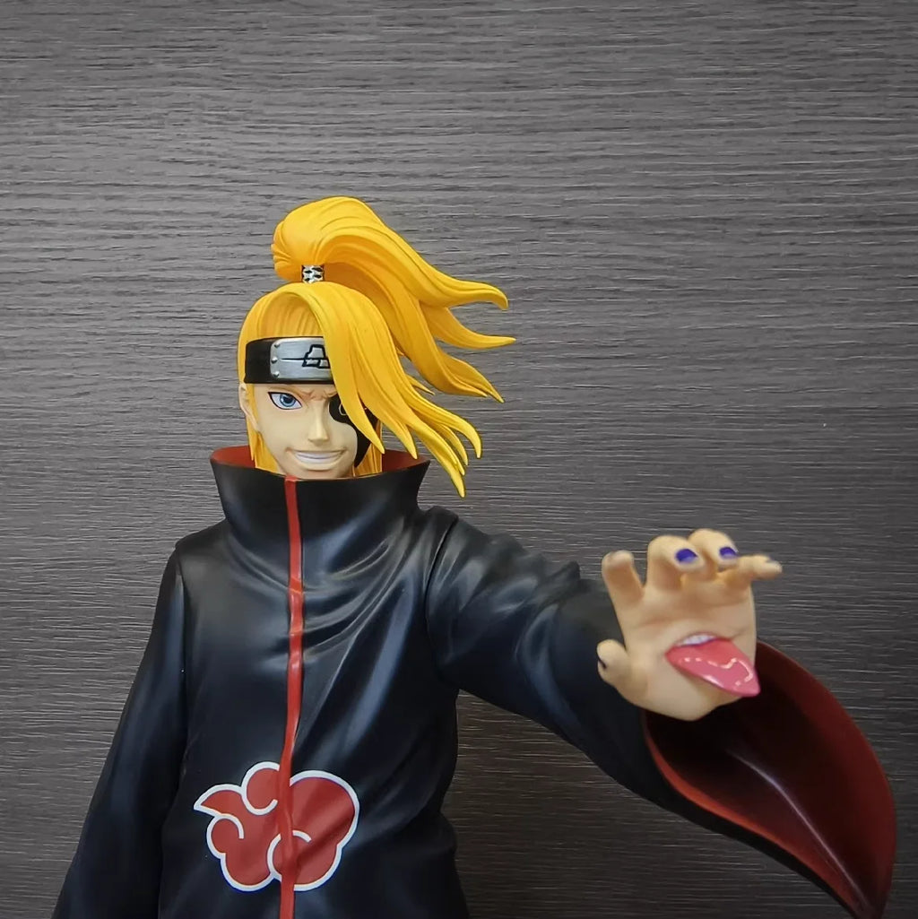 1/6 Naruto Sasori Deidara Akatsuki Peripheral Anime Figure Resin Standing Posture Statue Decorate Ornaments Birthday Gift Toys