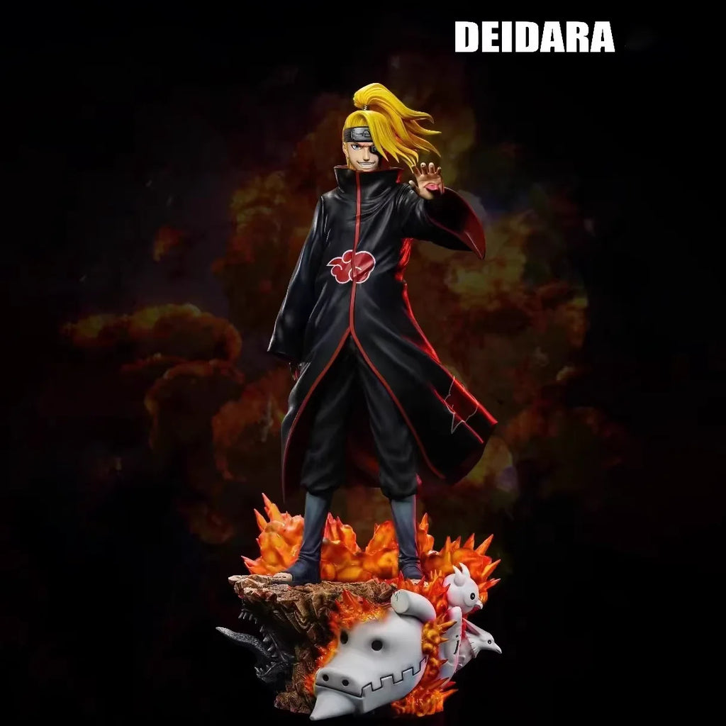 1/6 Naruto Sasori Deidara Akatsuki Peripheral Anime Figure Resin Standing Posture Statue Decorate Ornaments Birthday Gift Toys