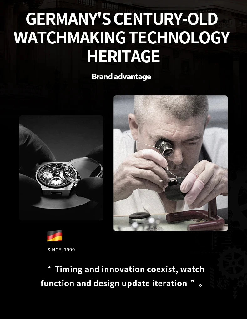 BONEST GATTI Brand BG7004 Mechanical Wristwatches Automatic Movement Luxury Sapphire Watches Skeleton Watches For Men