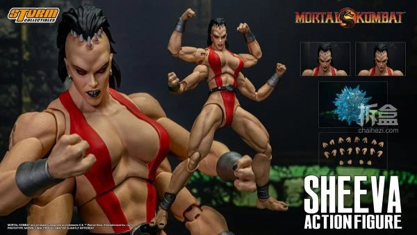 Storm Toys Genuine Mortal Kombat Series Sheeva Shao Kahn Fighting Game Collection Standard Version 1/12 Action Figures Model Toy