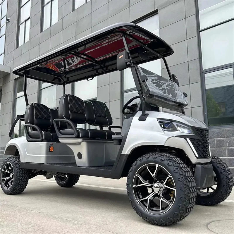 Wholesale Classic Luxury Off-road 2 4 6 8 Seat Custom Adult Street Legal 4×4 Luxury Golf Cart 60V Lithium Ion Battery 4WD