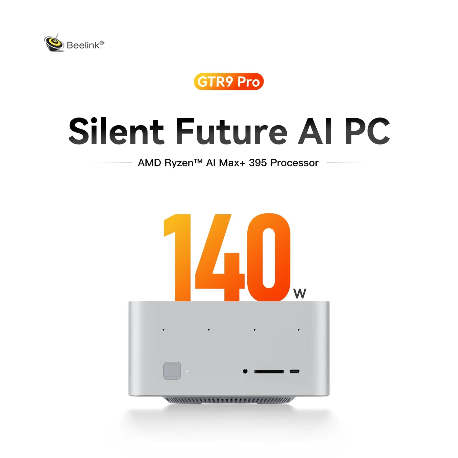 Beelink GTR9 Pro Mini PC Ryzen AI Max+ 395 16-Core 5.1GHz DDR5X 8000MHz WiFi 7 USB4 Windows 11 Pro AI Gaming Desktop
