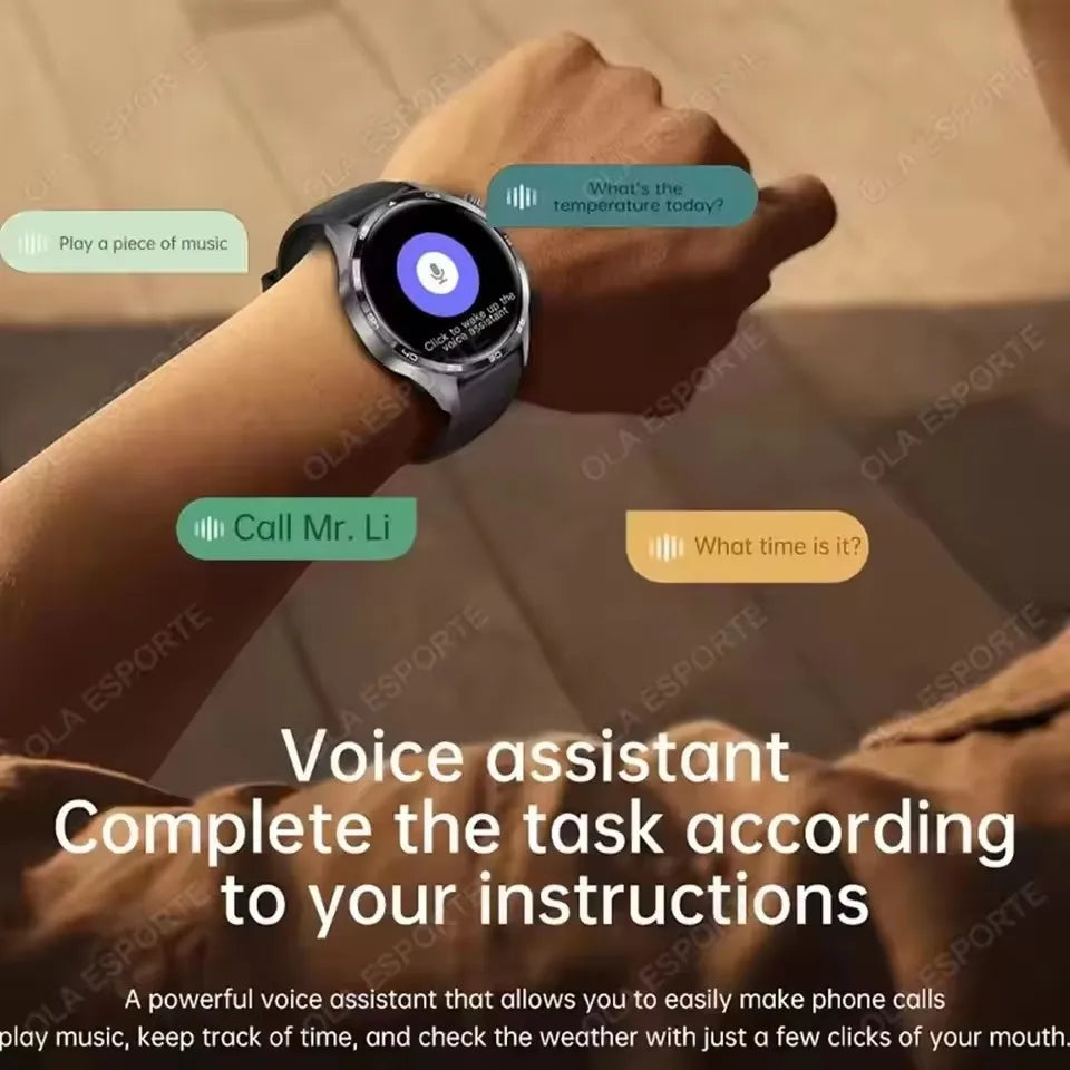 2026 New Watch 5 Pro GPS Track Smart Watch Men 360*360 AMOLED Screen NFC BT Call Waterproof Health Monitor Man Smartwatches IOS