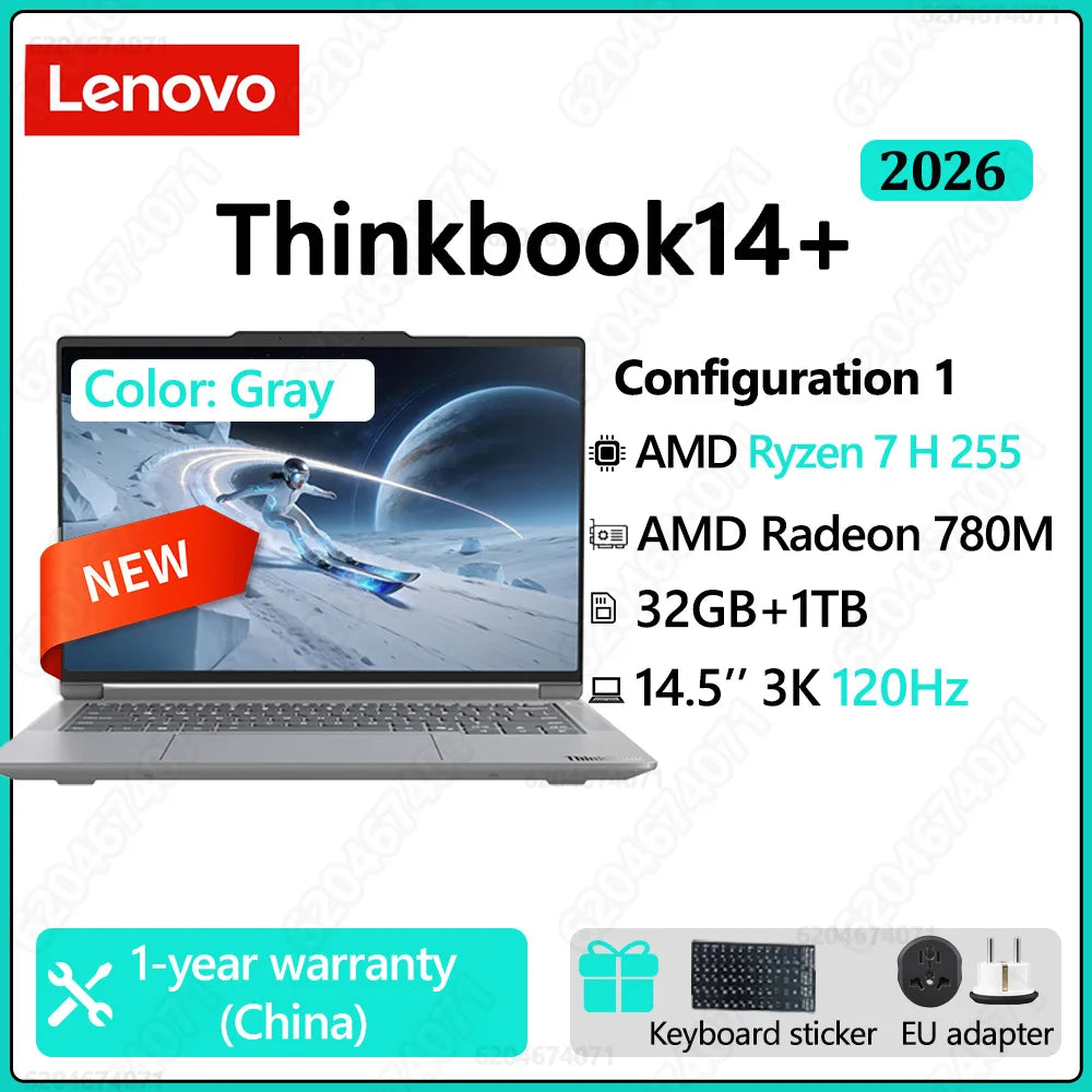 Lenovo ThinkBook 14+ 2026 R7 H 255/AI 7 H 450 32G 1TB 14.5'' 3K 120Hz