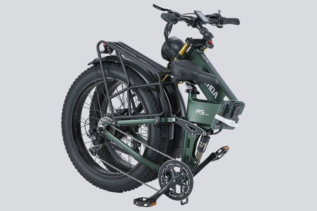 New 26" Electric Foldable Bike 1000W E-Bike 48V 40AH Bicycle  28mph Fat Tyre