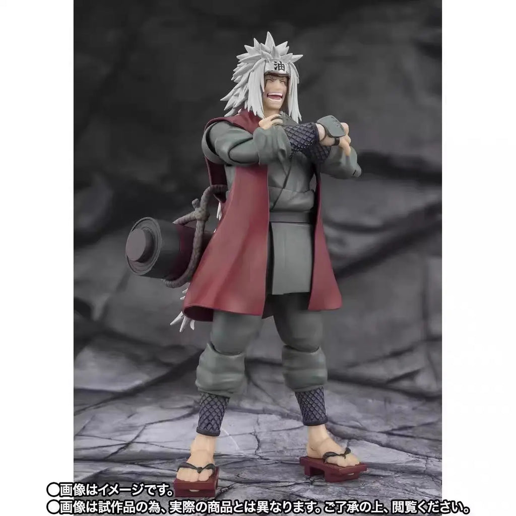 Bandai Original S.H.Figuarts Naruto Anime Figure Jiraiya Hinata Hyuga Tsunade Action Figure Toys for Boys Girls Gift Model