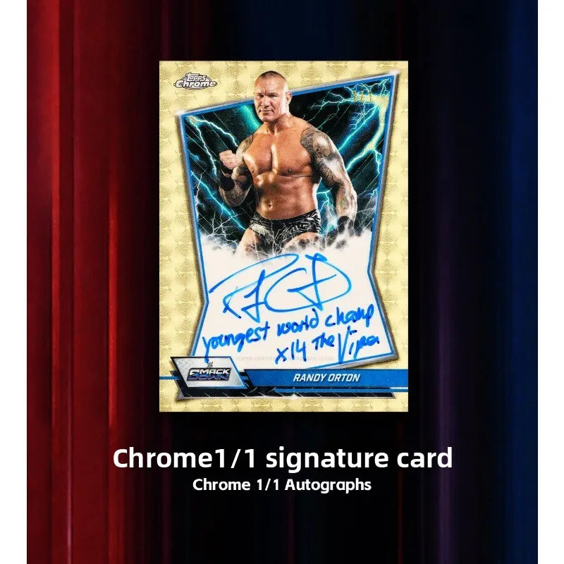 Chrome WWE Trading Cards Mega Box Genuine Collectible Mystery Box Hobby Gifts for Boys Girls Kids Birthday Christmas Presents
