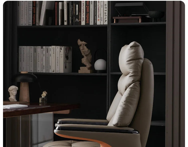 Heating Massage Office Chairs Ventilation Leather Relaxing Portable Desk Chair Recliner Nordic Comfy Silla Home Office