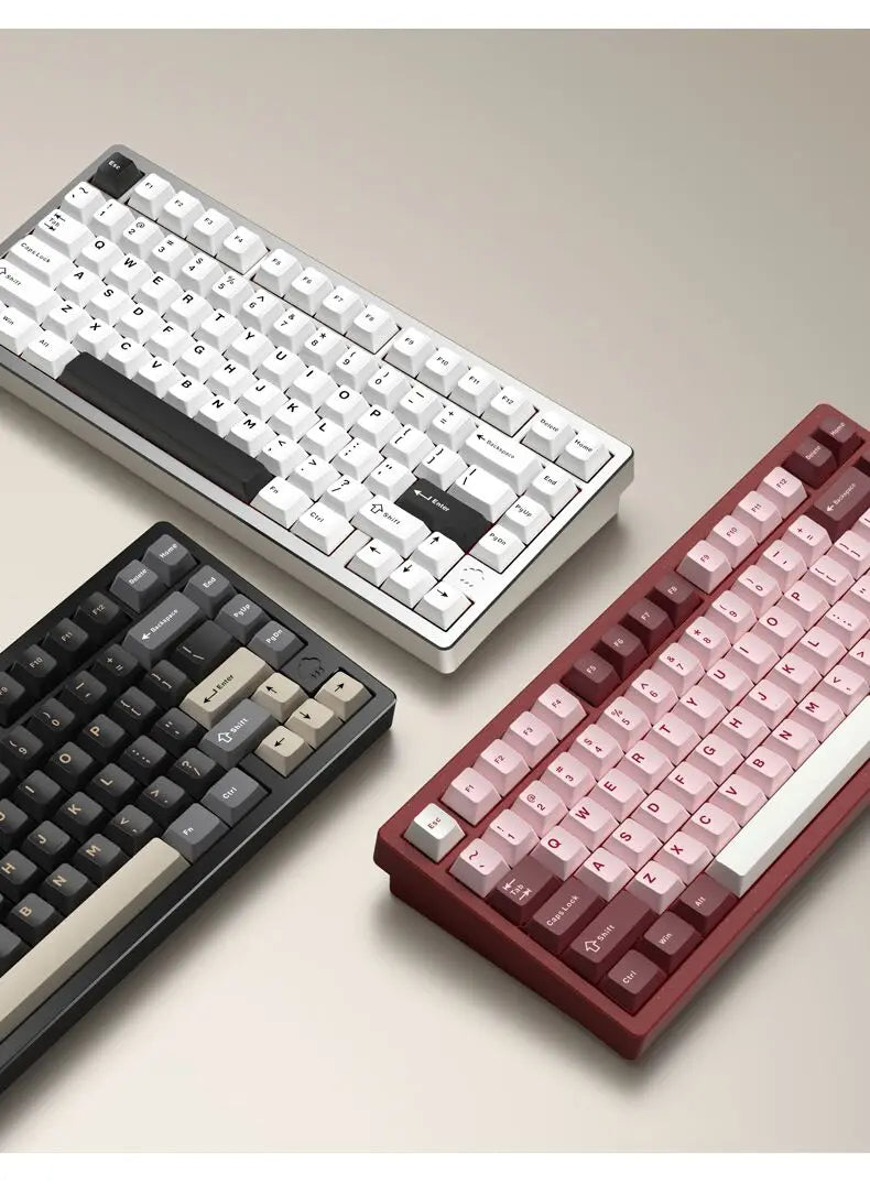 In Stock RAINY75 Mechanical Keyboard Hot-swap Aluminium Alloy Tri Mode RGB GASKET Gaming Keyboards Laptop Accessories custmgifts