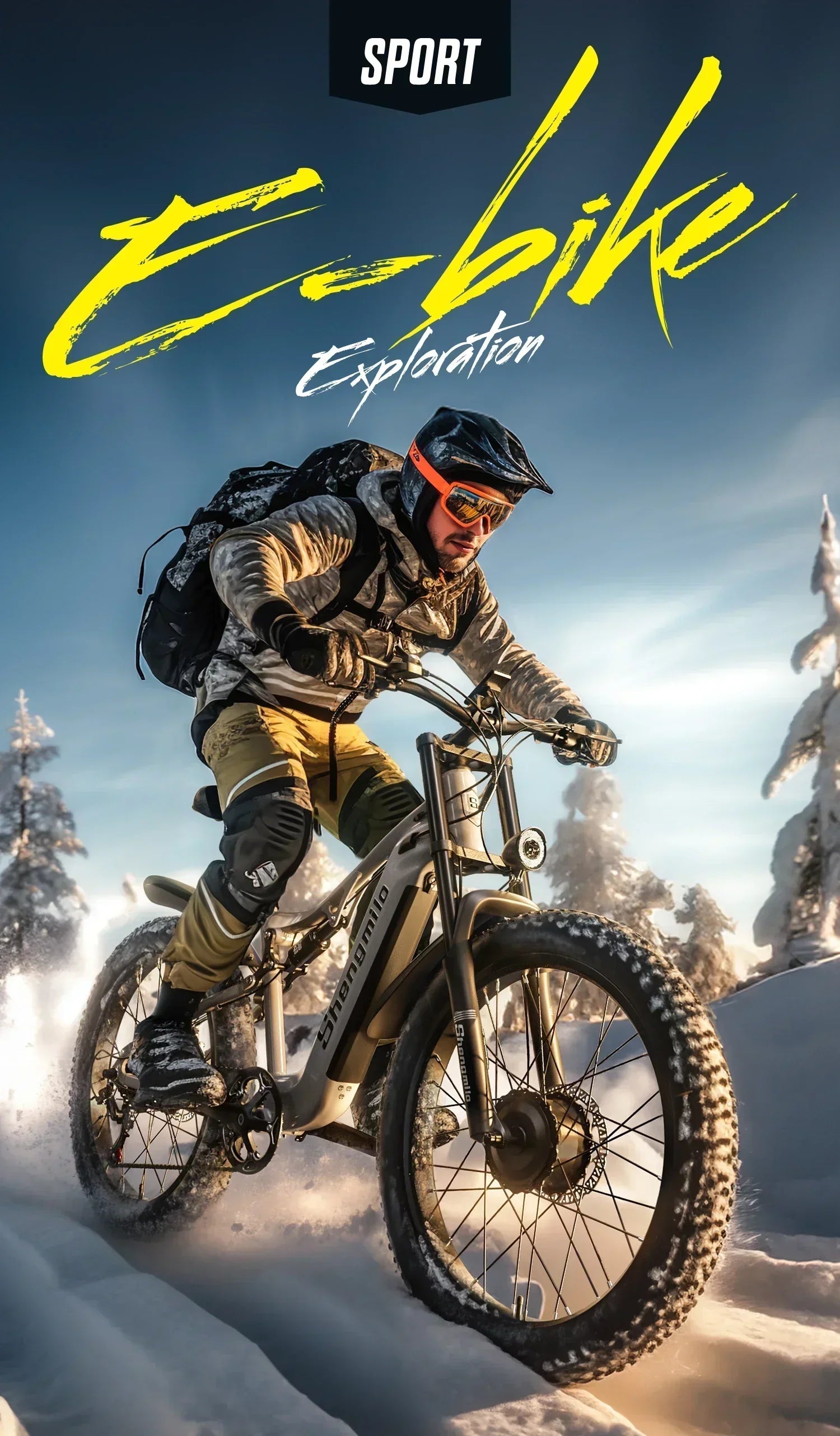 Shengmilo S600 Electric Bike 2000W Motor 48V 17.5AH Battery Max speed 48km/h Electric Bicycle 26Inch Fat Tire Mountain E-bike