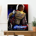 W-WWE Poster Self-adhesive Art Waterproof Paper Sticker Coffee House Bar Room Wall Decor