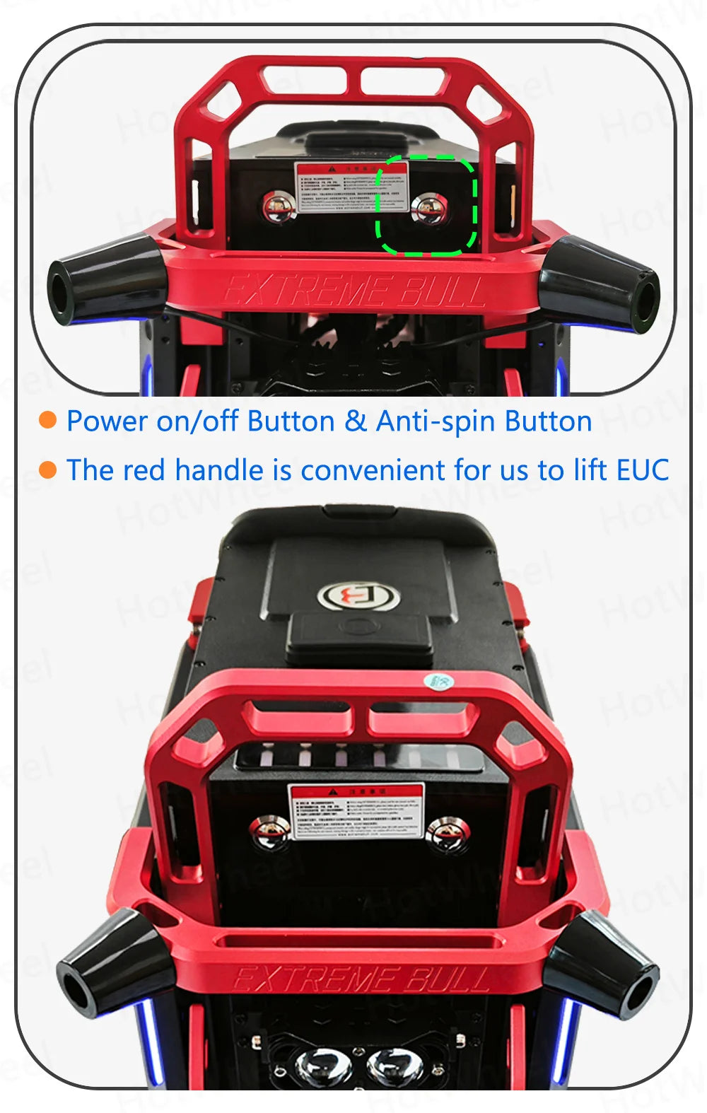 EXTREMEBULL Commander GT 3500W C38 HT Motor 20inch 134V 2400Wh 50S EUC Wheel Monowheel No-load Speed 115km/h Electric Unicycle