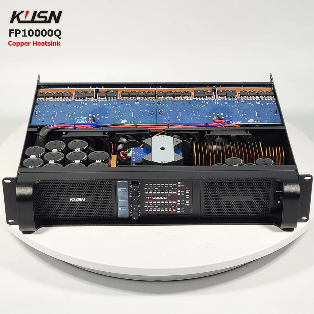 FP10000Q Copper Heatsink 10000W RMS Professional Digital Amplifier 2500Wx4 FP 10000Q  2U High Power For Subwoofer Speaker