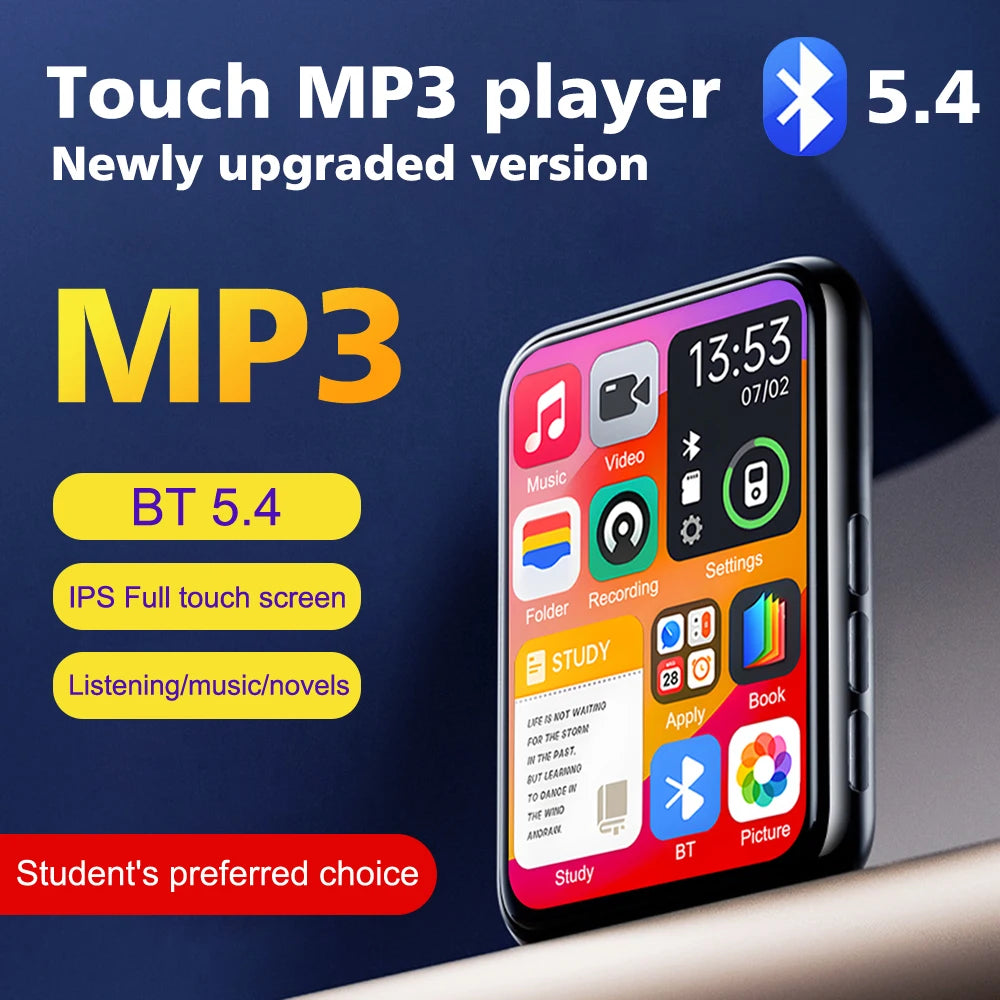128GB Camera Mp4 Player Bluetooth Wifi Android Touch Screen Hifi Sound Music Recorder Video Mp3 Mp4 Player With Speaker FM Radio