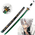 104cm Japanese Katana Samurai Sword Accessory Demon Slayer Katana Tanjirou Sword Kimetsu No Yaiba Iron Ninja Knife Cosplay Toy