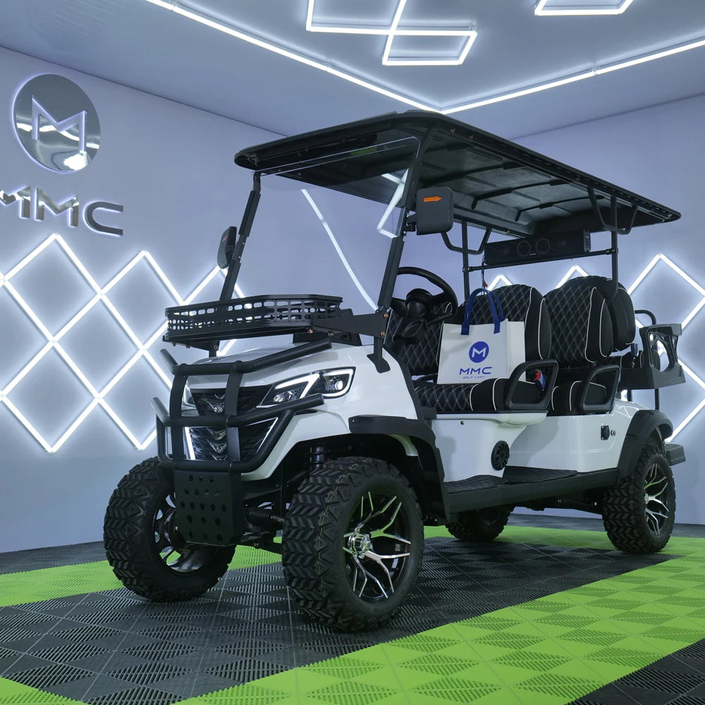 4WD Brand New Utility Vehicle Hunting UTV 4 Seater Golf Car Buggy 10KW 72V Lithium Battery Club Car Off Road Electric Golf Cart