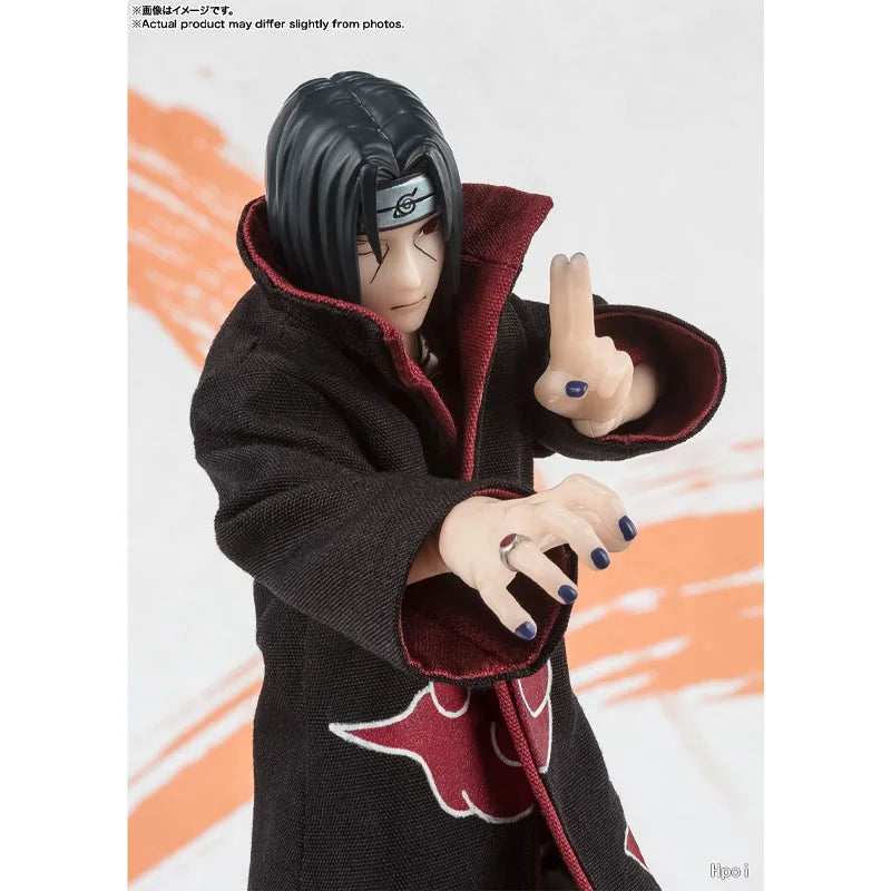 Bandai Original Genuine Figure Naruto Model Kit SHF Uchiha Itachi NarutoP99 Collection Action Figure Model for Kids Toys Gifts