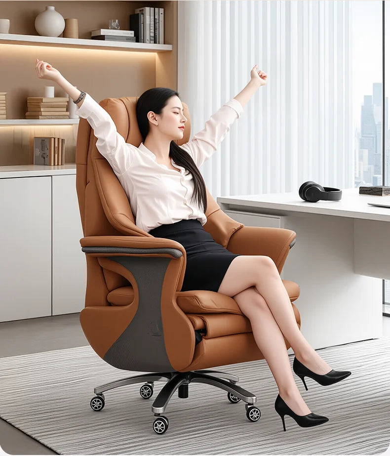 Desk Office Chair Gamer Computer Ergonomic Gaming Chairs Leather Reclining Comfortable Sedentary Electric Massage Armchair