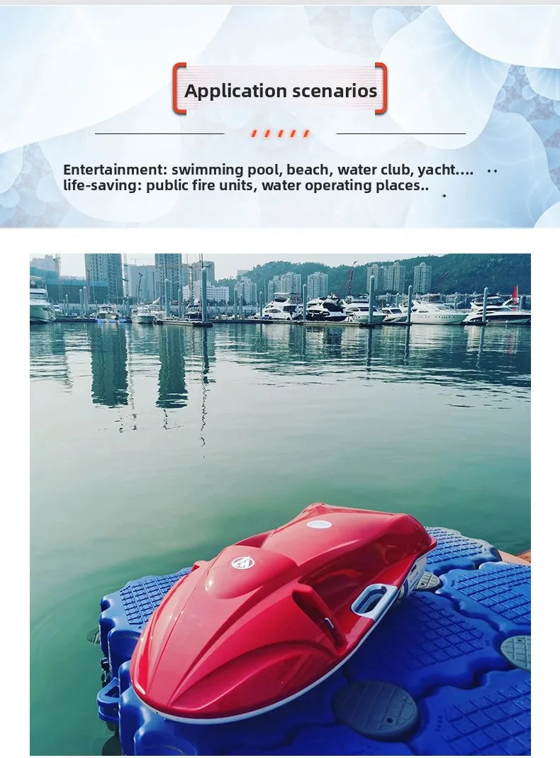 2025 New Adult Electric Water Scooter Underwater Booster Diving Electric Floating Board Surfboard for Rescue Aircraft Adult Size