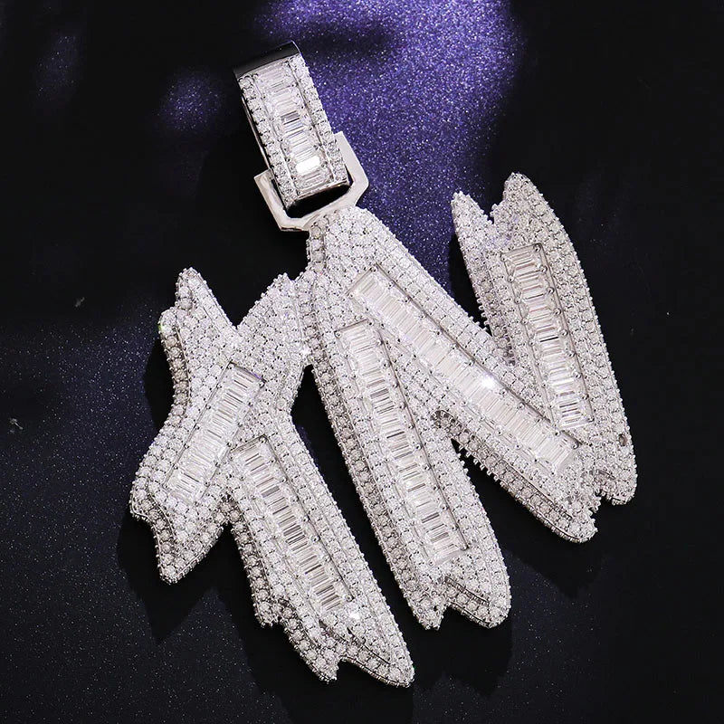 Provence Letter Pendant for Men Moissanite Miami Fashion Pendant for Women Hip Hop Pendant Custom Jewelry