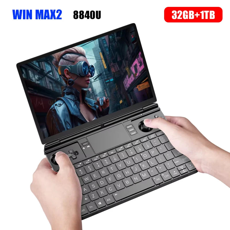 GPD 2025 WIN Max 2 32GB RAM 1TB 2TB SSD Hard Disk CPU AMD 8840U AI9 HX370 Processor Gaming Laptop Mini PC Notebook LPDDR 5