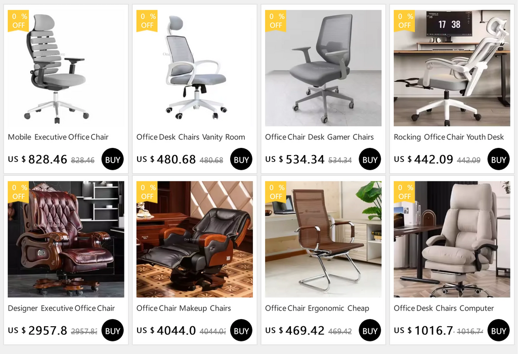Gaming Office Chairs Stool Makeup Living Room Comfortable Computer Rocking Single Person Reclining Chaise De Bureaux Furniture
