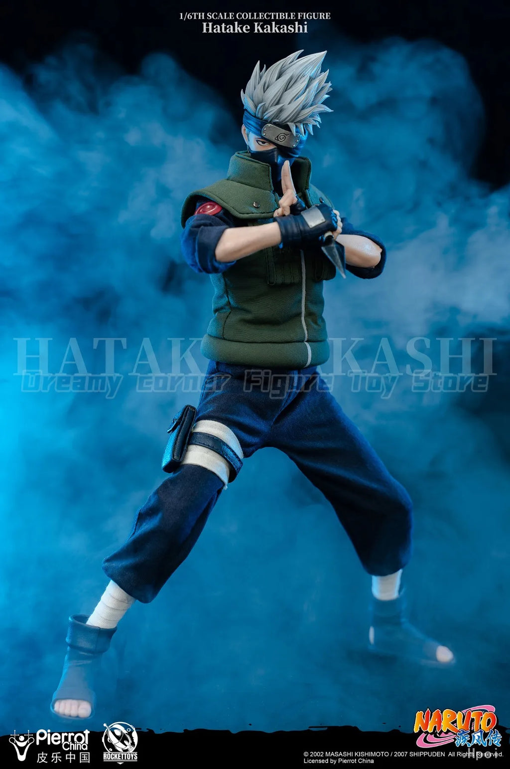 【In Stock】RocketToys ROC-004 NARUTO Shippuden Hatake Kakashi 1/6 Action Figure