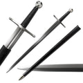 Replica Medieval Sword Handmade Sword, European Style, Wooden Sheath, Spring Steel Full Tang Blade,Arming / Knightly Sword