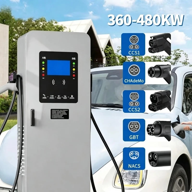 Customized 360KW 480KW GB/T Commercial Floor Mounted DC Fast EV Charging Station Electric Vehicle Quick Charger