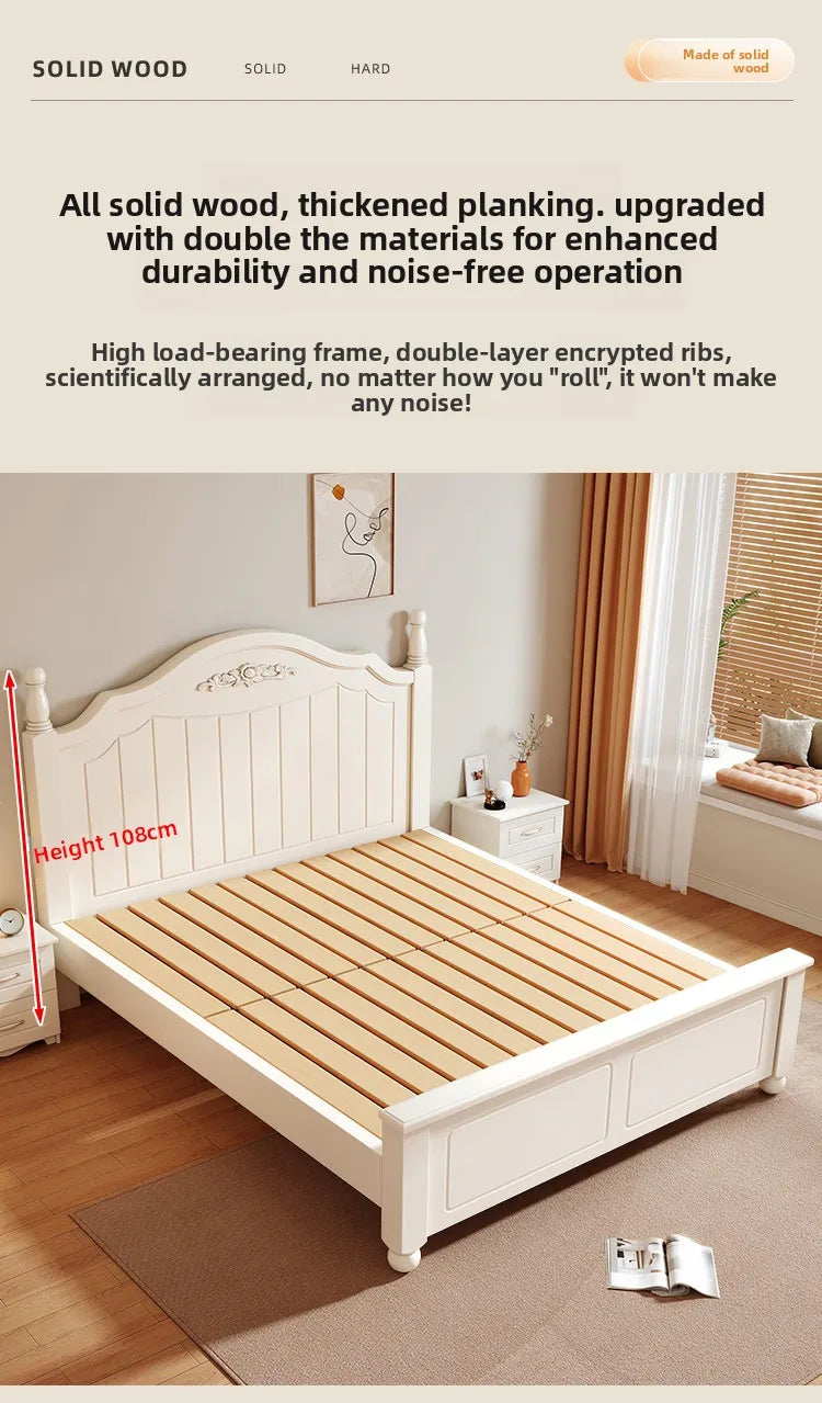 wooden single bed household simple 180x200 modern bed frame comfortable minimalist muebles para dormitorio bedroom furniture