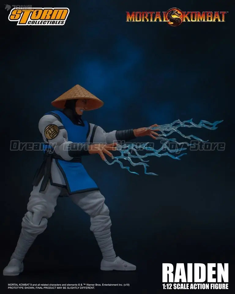 【In Stock】Original STORM COLLECTIBLES Mortal Kombat Series RAIDEN 1/12 Action Figure Toy Model Gift