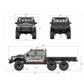 CROSSRC 1/5 Scale EMO XX2 XXL2 Tarbosaurus Remote Control Electric Off Road Climbing Pickup Truck All Terrain RC Hobby Vehicle