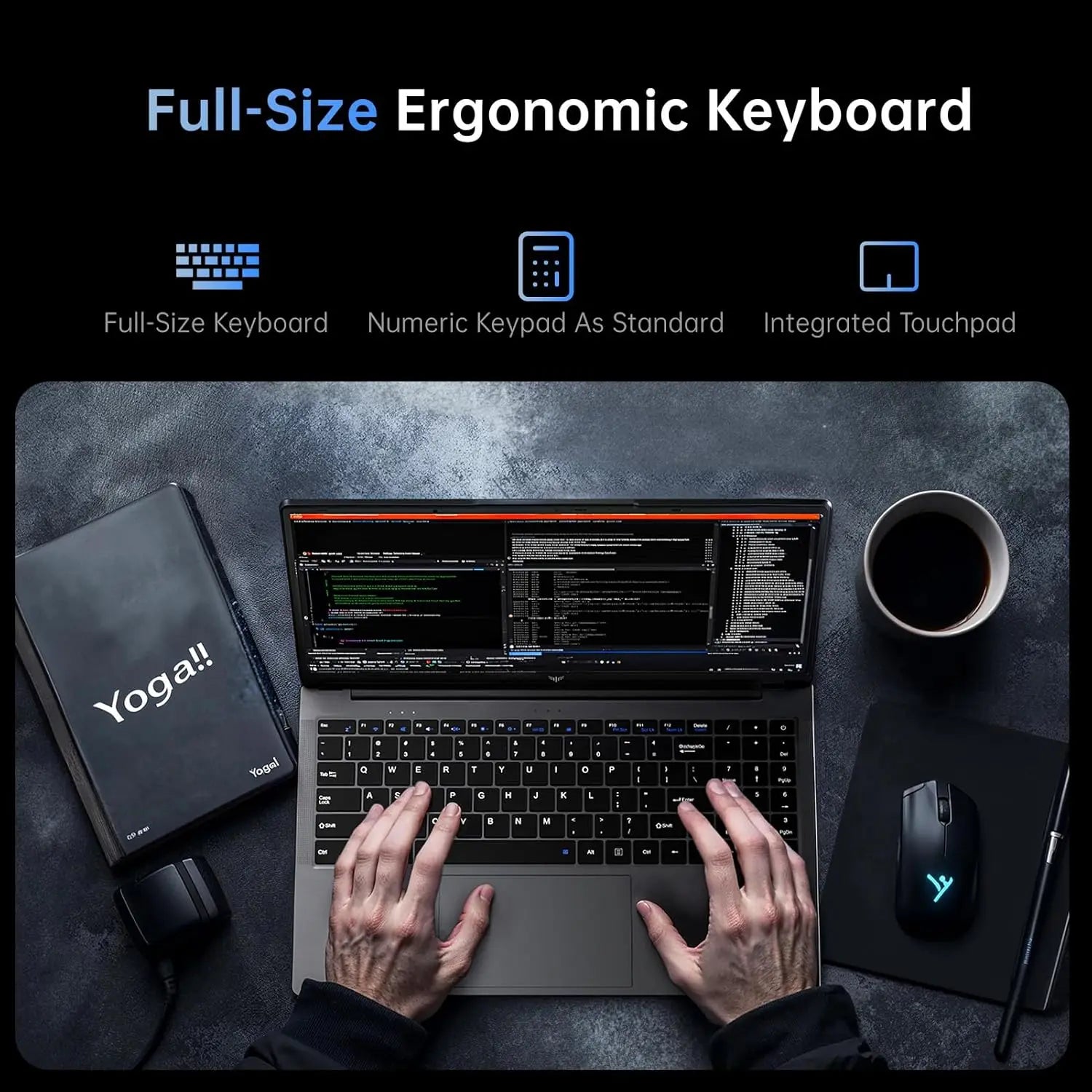 ACEMAGIC 15.6/17.3" Laptop AMD Ryzen 3 4300U, 16GB RAM 512GB SSD Windows 11 WiFi HDMI USB-C Large Screen & Upgradable Storage