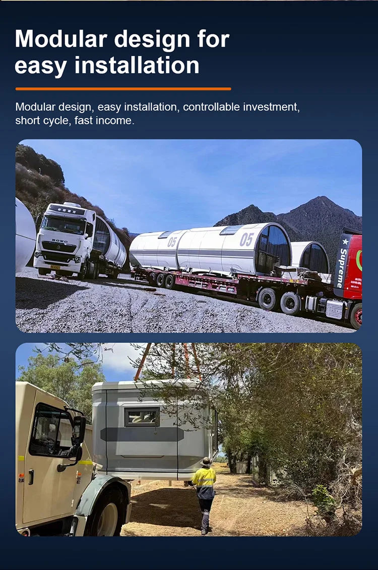 Modern Luxury Modular Steel Prefab House Factory Direct E8  Container Home Big Space Villa Model