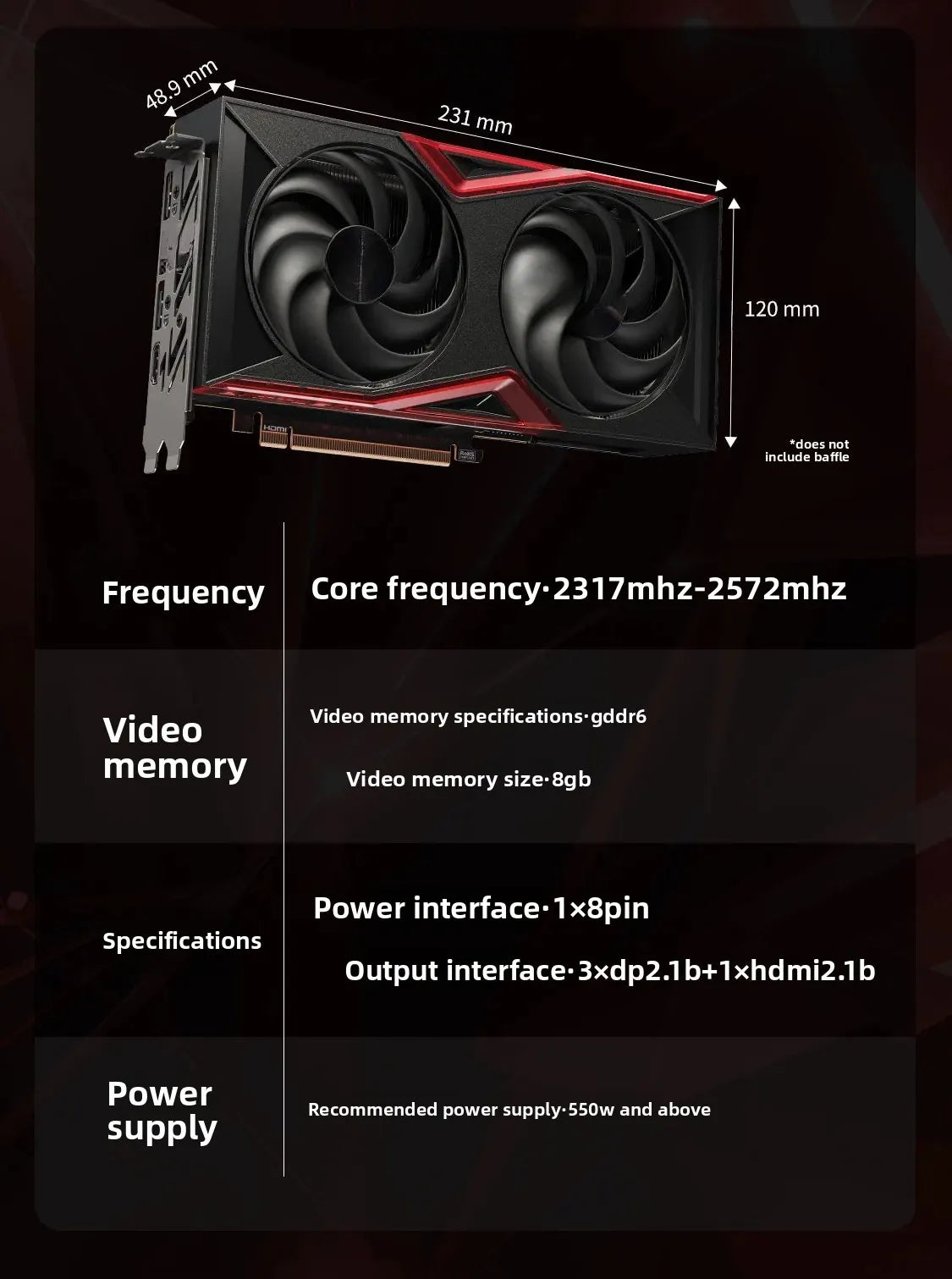 RTX 5050 DUO 8GB DLSS 4 Gaming Design Computer Graphics Card