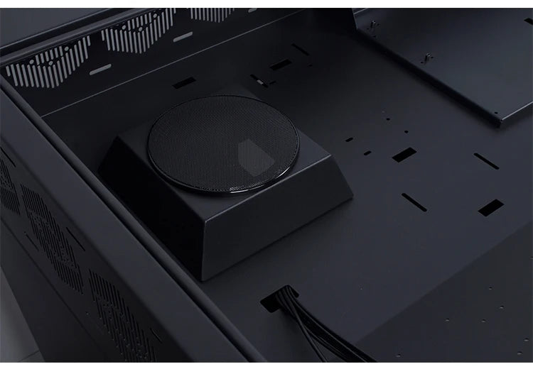 btooer Computer Case All-in-One Desk Cool Sci-fi Water Cooling Irregular Built-in Fully Transparent Large Case E-sports