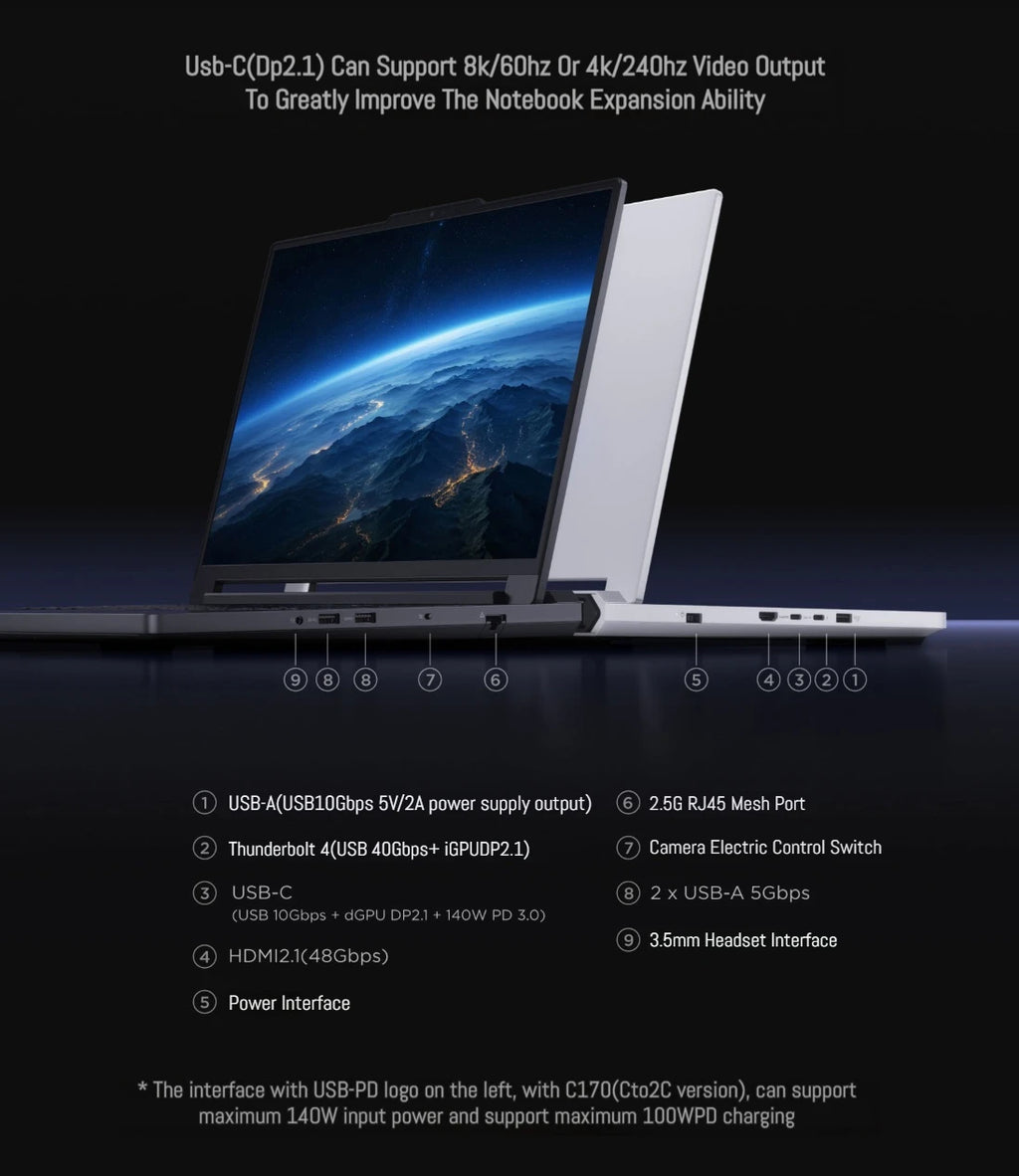 2025 Lenovo LEGION Y9000P E-sports Gaming Laptop Ultra 9 275HX GeForce RTX 5070 /5080 RAM 32GB 1T SSD 16-inch Gaming Notebook PC