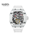 Haofa Automatic Tourbillon Watch Men Carbon Fiber Hollow Movement Luminous Sapphire Crystal Mechanical Man Watches Luxury 1901-1